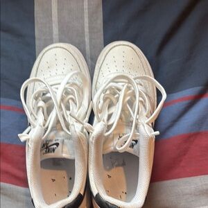 Nike Kids White and Black Sneakers